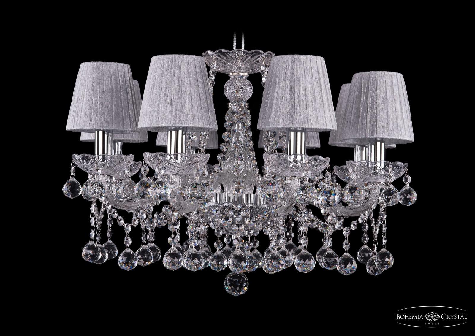 

Подвесная люстра Bohemia Ivele Crystal 1413/8/200/Ni/Balls/SH6