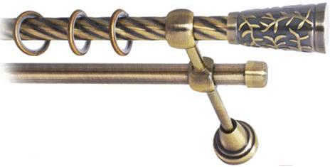 

Карниз Lm Decor Византия 066 2р витой 1.8м антик, Византия 066 2р витой 16мм 1.8м