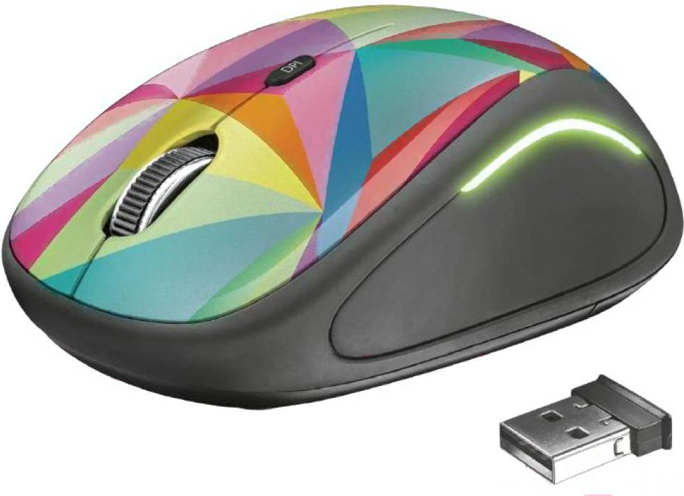 

Мышь Trust Yvi FX Wireless Mouse Geometrics [22337], Yvi FX Wireless Mouse