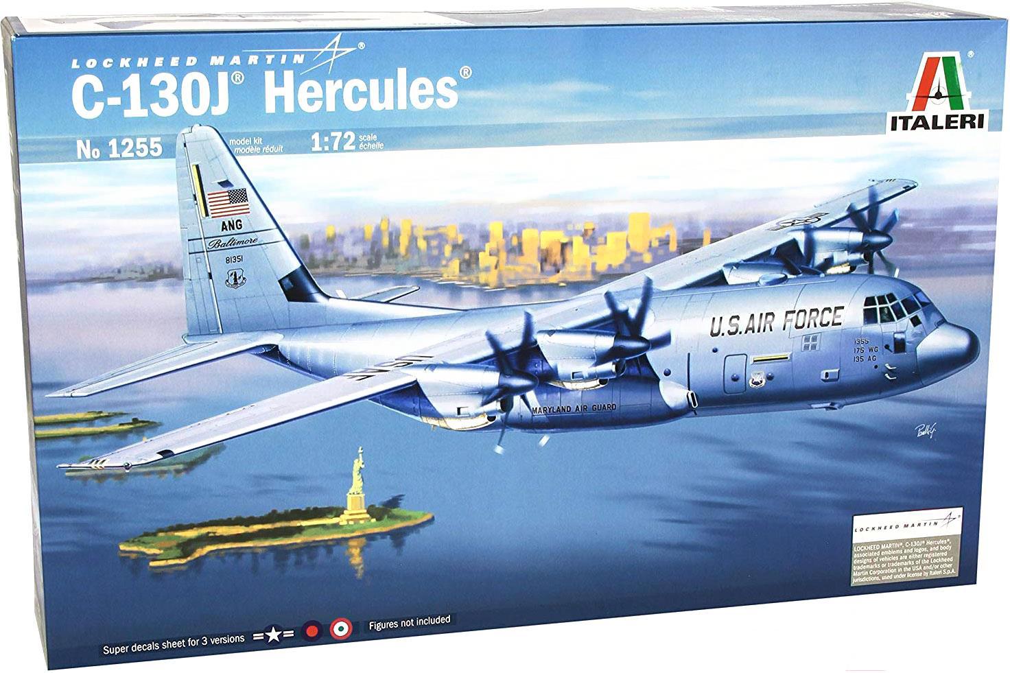 

Сборная модель Italeri Военно-транспортный самолет C-130J HERCULES [1255], Военно-транспортный самолет C-130J HERCULES