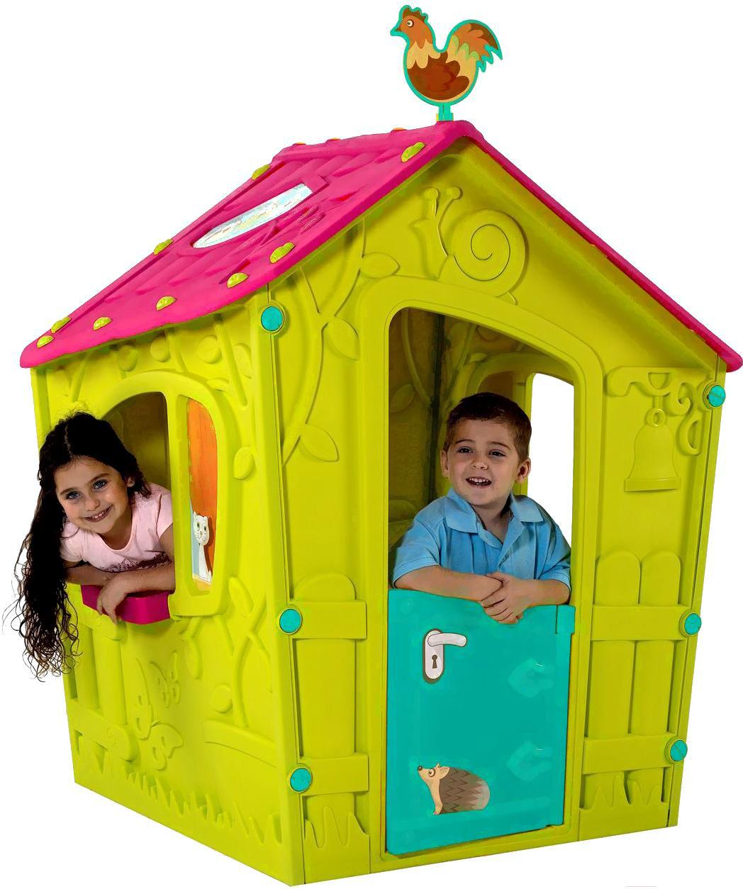

Игровой домик Keter MagicPlay House салатовый/малиновый [231596], MagicPlay House