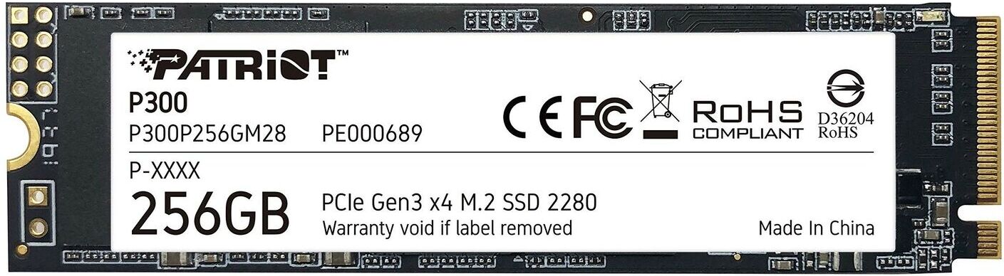 

SSD диск Patriot M.2 256Gb P300, Накопитель SSD Patriot 256GB P300P256GM28