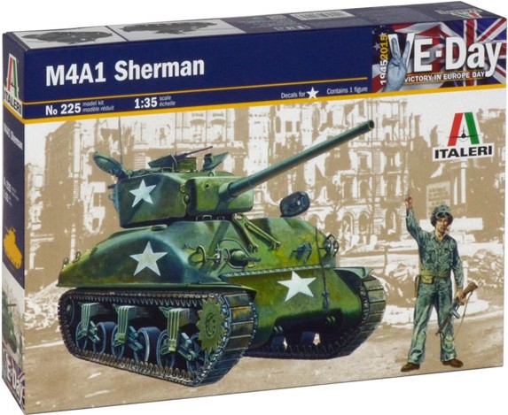 

Сборная модель Italeri Американский танк M4 A1 Sherman [0225], Сборная модель Italeri Американский танк M4 A1 Sherman 0225