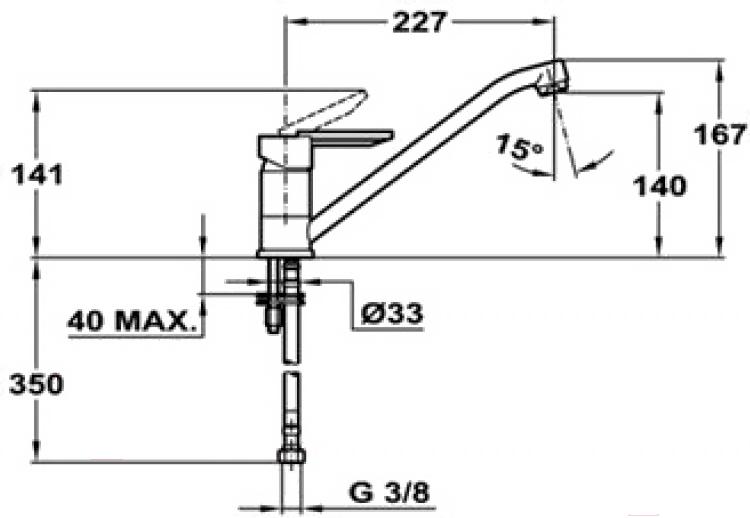 

Смеситель Teka ML / 81913621MK, ML