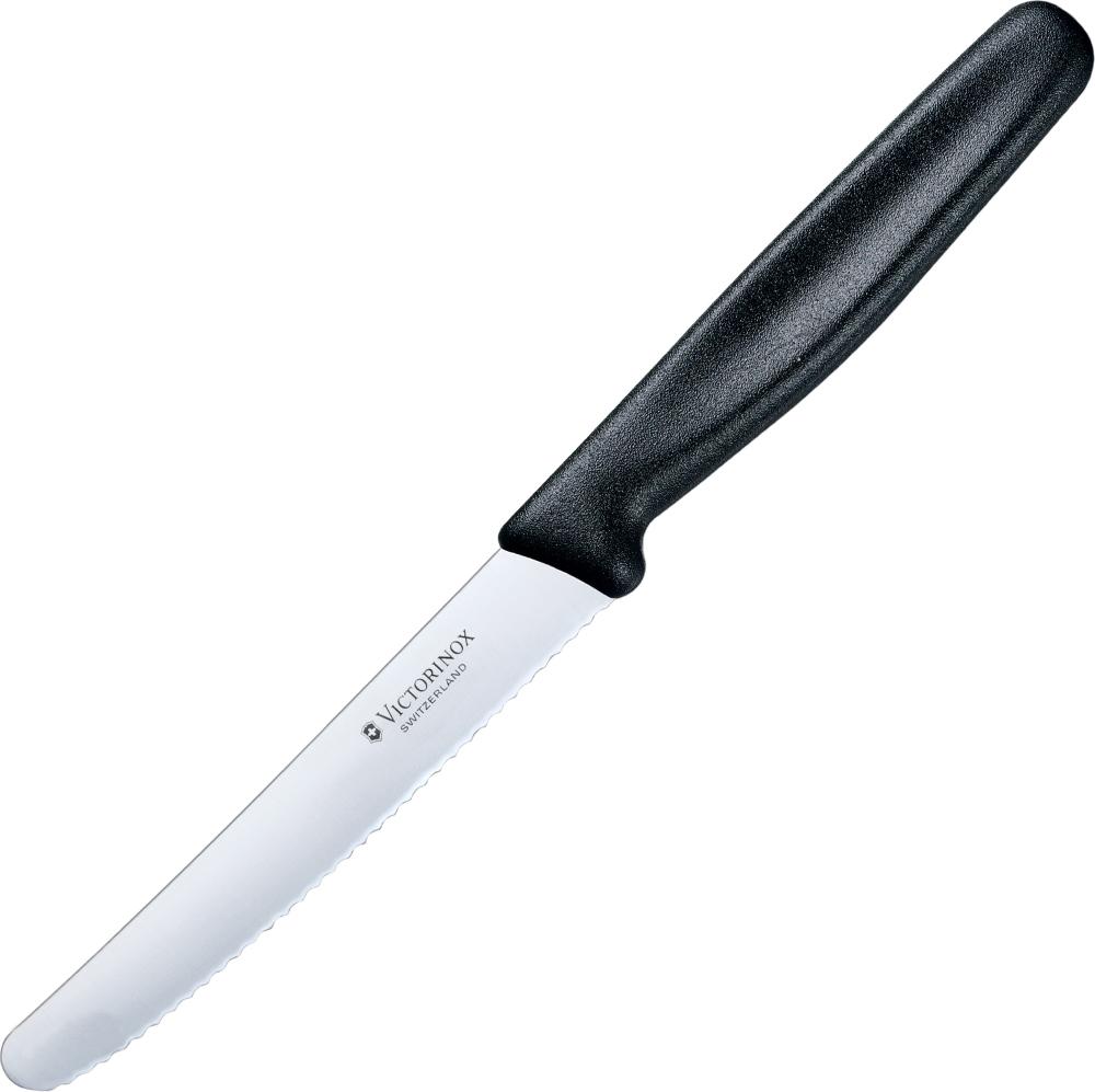 

Кухонный нож Victorinox Swiss Classi для томатов 110мм черный [5,0833], Swiss Classi для томатов 110мм