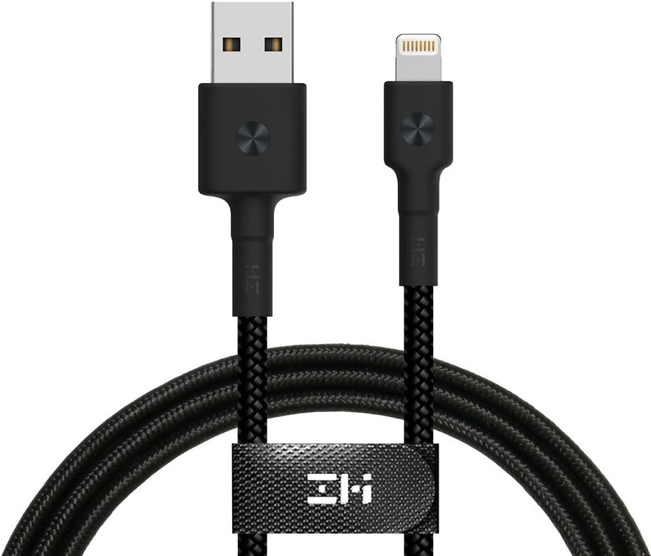 

Кабель для компьютера ZMI AL823 [ZMKAL823RUBK], Кабель ZMI AL823 [ZMKAL823RUBK] (ZMI AL823 USB cable (MFi certified 30cm PP braided Lightning cable) black RU (ZMKAL823RUBK))