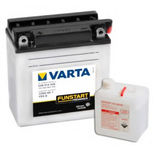 

Аккумулятор Varta 12N9-4B-1 YB9-B 9 А/ч [509014008], 12N9-4B-1 YB9-B 9 А/ч