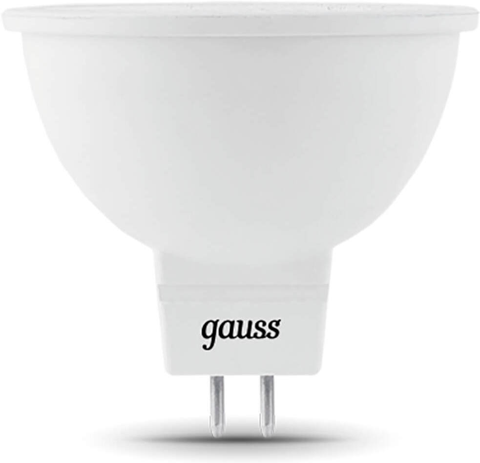 

Лампа Gauss LED MR16 GU5.3 5W 530lm 4100K 1/10/100 [101505205], Светодиодная лампочка Gauss LED 101505205