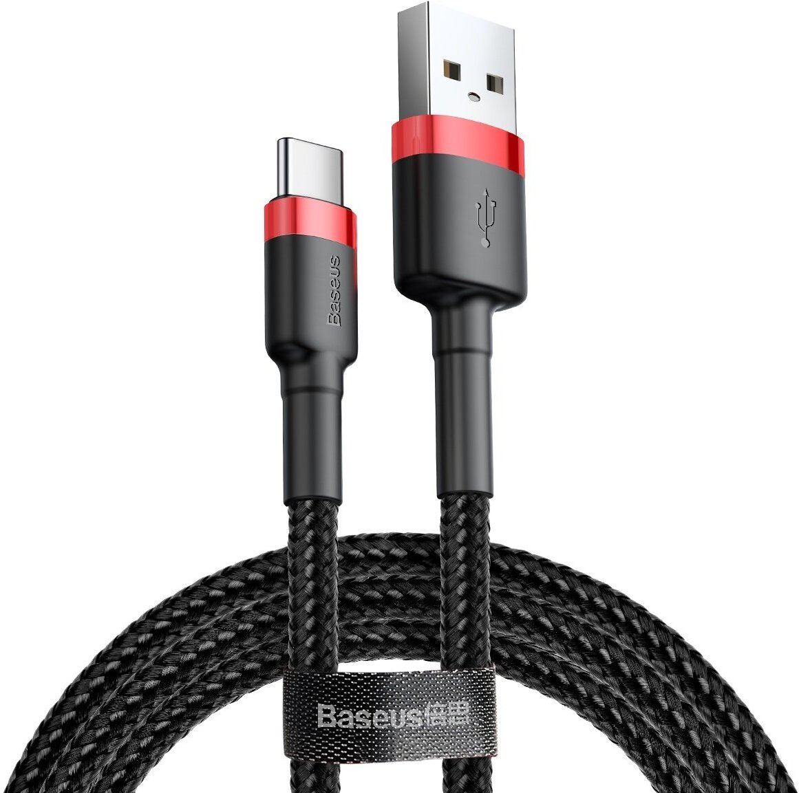 

Кабель Baseus Cafule Cable USB to Type-C 3A 1m Red/Black (CATKLF-B91), Кабель Baseus CATKLF-B91 Cafule Cable USB to Type-C 3A, нейлоновая оплётка, 1m Red+Black Baseus Cafule Cable USB For Type-C 3A 1M Red+Black (CATKLF-B91)