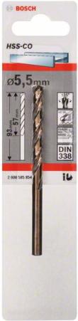 

Сверло Bosch HSS-CO 5.5мм [2.608.585.854], HSS-CO 5.5мм