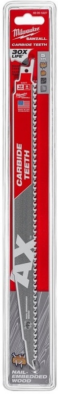 

Полотно для пилы Milwaukee 48005227, Полотно для пилы Milwaukee AX Carbide Teeth 300x5 48005227