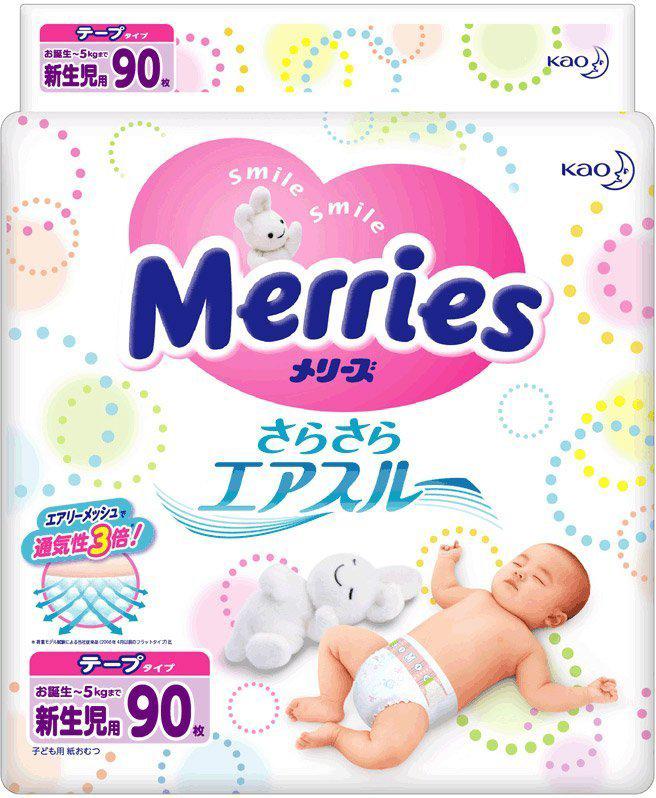 

Подгузники Merries Newborn (90 шт), Newborn (90 шт)