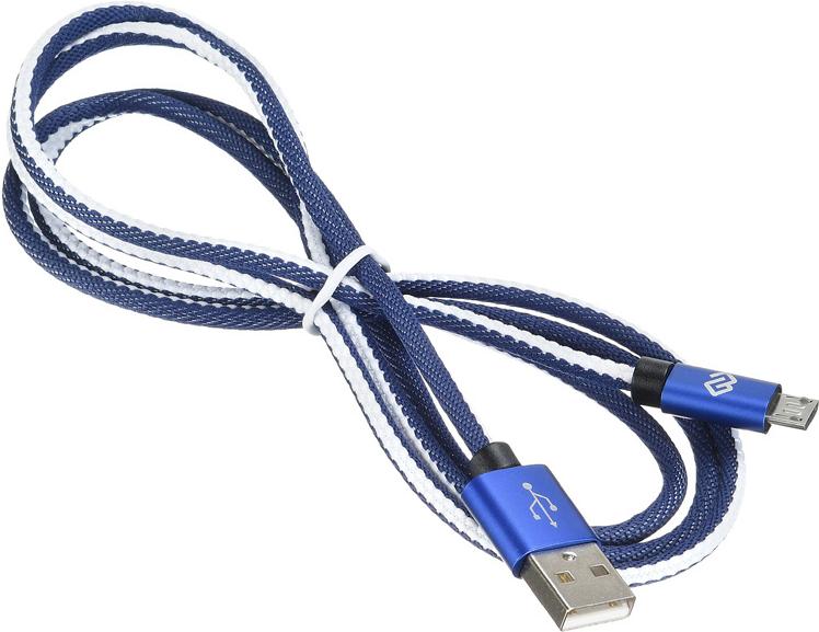 

Кабель Digma USB A(m) micro USB B (m) 1.2м синий, USB A(m) micro USB B (m) 1.2м