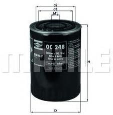 

Фильтр масляной Knecht/Mahle OC248, OC248