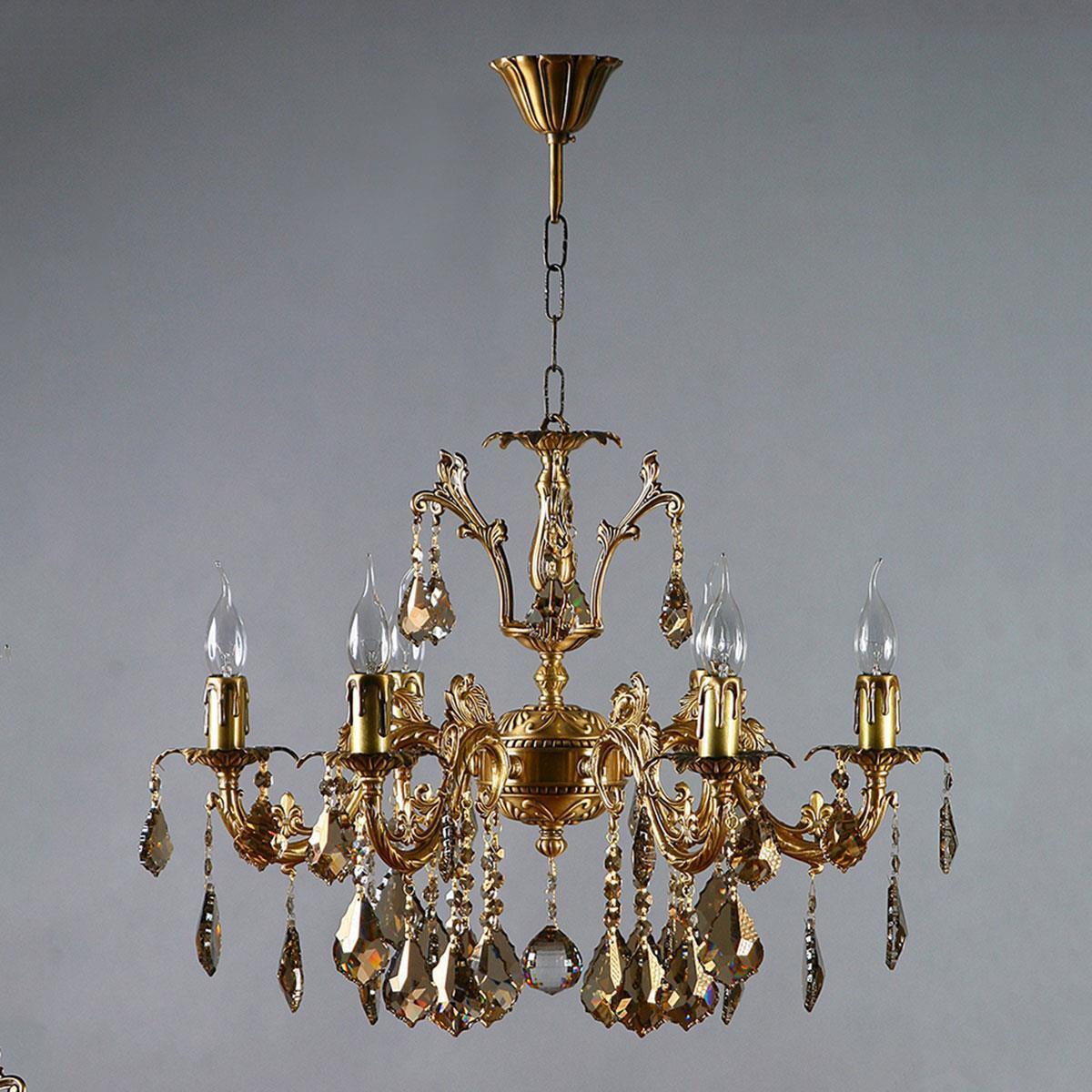 

AMBIENTE by BRIZZI 2118/6 AB Honey Leaf, Подвесная люстра AMBIENTE by BRIZZI 2118/6 AB Honey Leaf