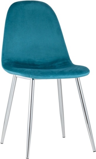 

Стул Stool Group Валенсия велюр темно-бирюзовый хромированные ножки [DC-93025K HLR-59], Стул Stool Group Валенсия велюр DC-93025K HLR-59 темно-бирюзовый хромированные ножки