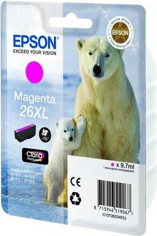 

Струйный картридж Epson T2633 9.7 мл для XP-600/700/800 пурпурный [C13T26334012], Струйный картридж Epson T2633 9.7 мл для XP-600/700/800 C13T26334012 пурпурный