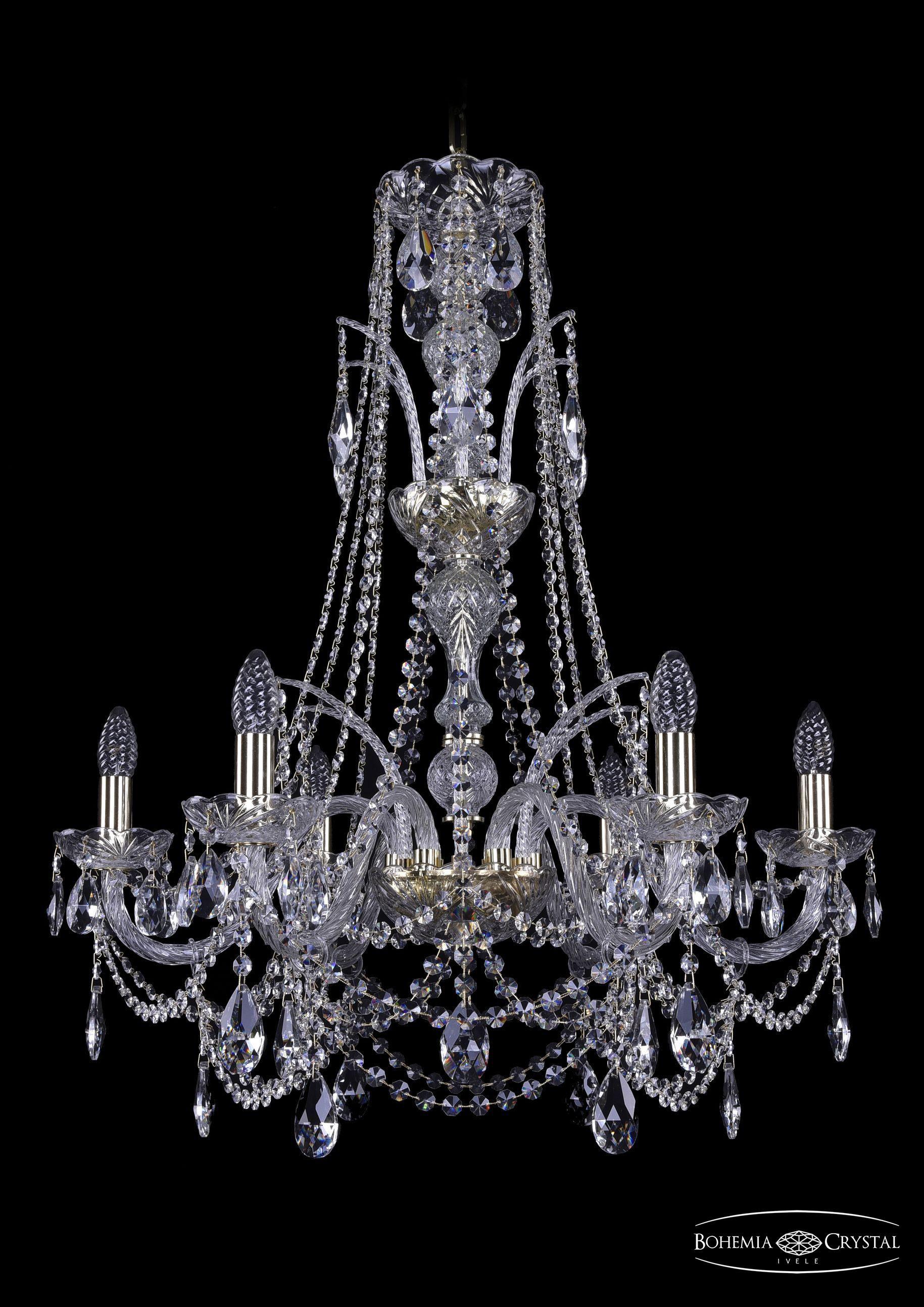 

Подвесная люстра Bohemia Ivele Crystal 1411/6/240/XL-83/G