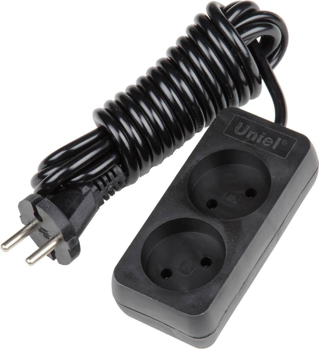

Удлинитель Uniel UL-00003603 black [S-CD2-3], UL-00003603