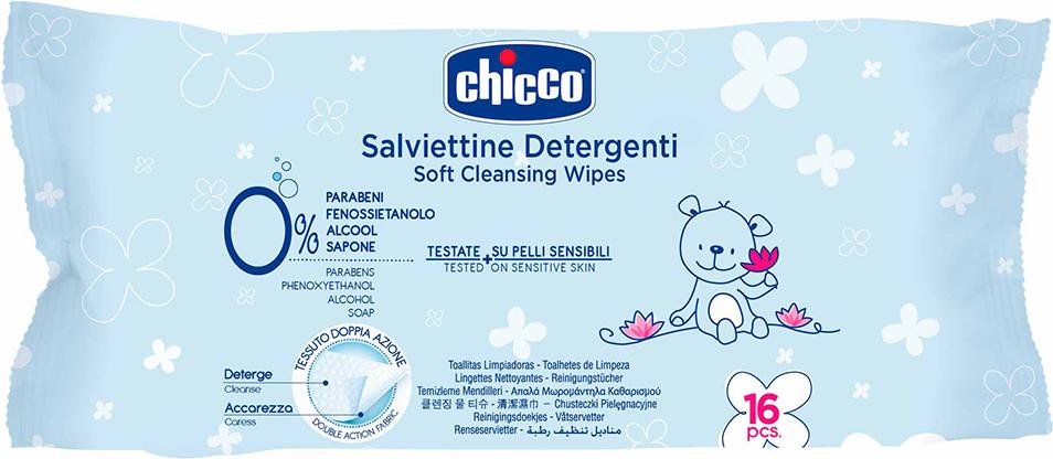 

Влажные салфетки Chicco очищающие 16 шт 340624009 [00009163200000], Влажная салфетка Chicco очищающие 16 шт 340624009 00009163200000