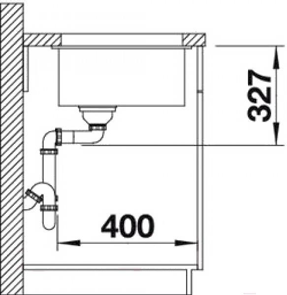 

Мойка для кухни гранитная Blanco Subline 320-U 513406 антрацит, Subline 320-U