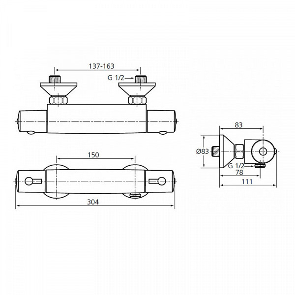 

Смеситель Ideal Standard Ceratherm 50 [A6367AA], Ceratherm 50