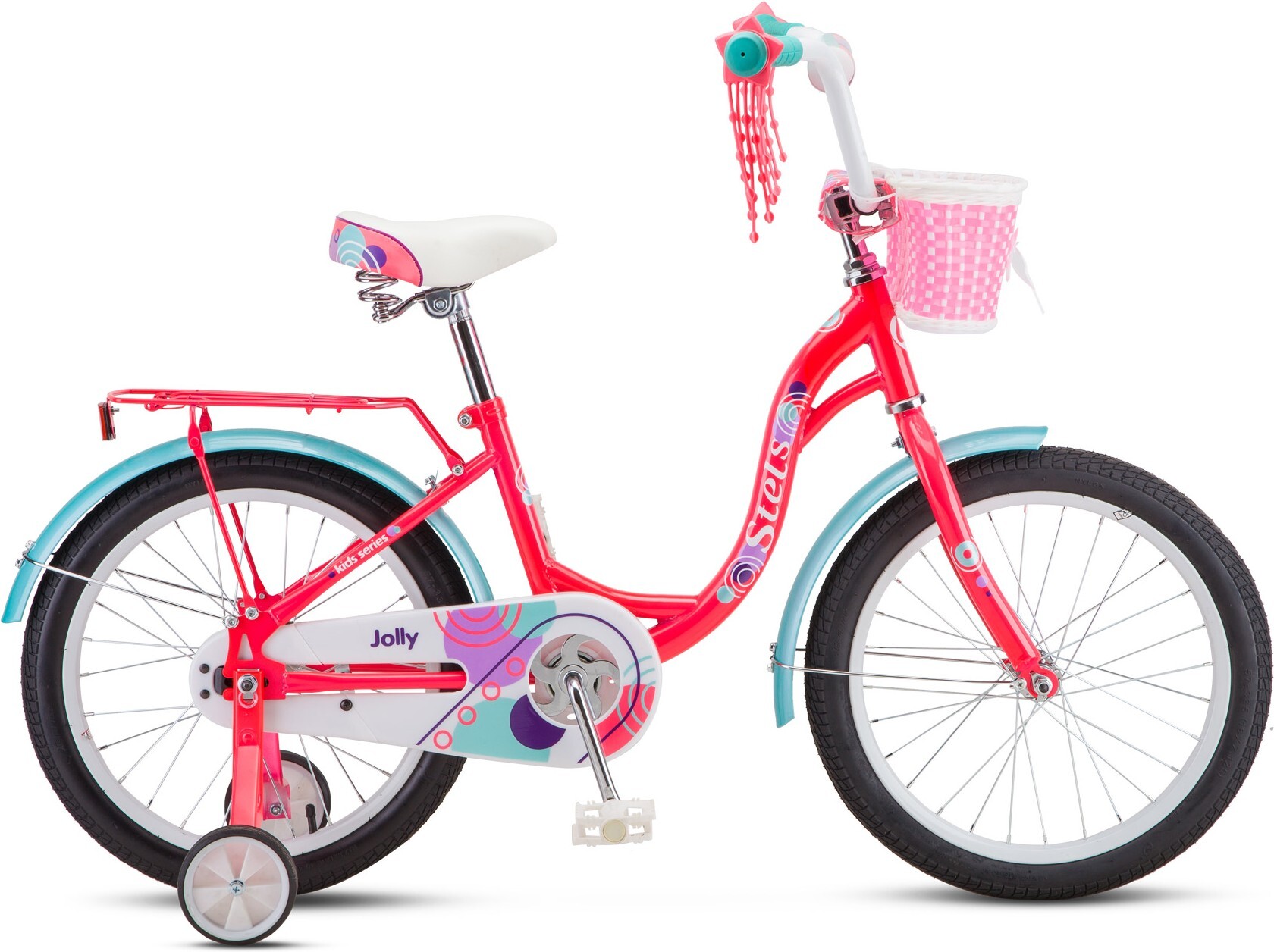 

Велосипед детский Stels Jolly V010 18'' (красный/голубой, 2019) [LU084748], Детский велосипед Stels Jolly 18 V010 (красный/голубой, 2019)