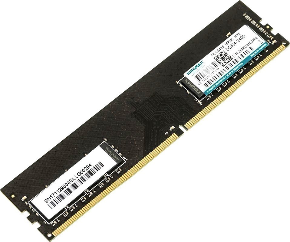 

Оперативная память Kingmax DDR4 4Gb 2400MHz RTL PC4-19200 CL16 DIMM [KM-LD4-2400-4GS], Оперативная память Kingmax 4GB DDR4 PC4-19200 (KM-LD4-2400-4GS)