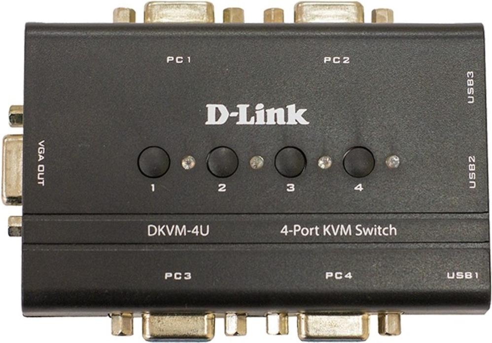

KVM-переключатель D-Link DKVM-4U/C2A, KVM Переключатель D-Link DKVM-4U/C2A (D-Link DKVM-4U/C2A (4-port, USB))