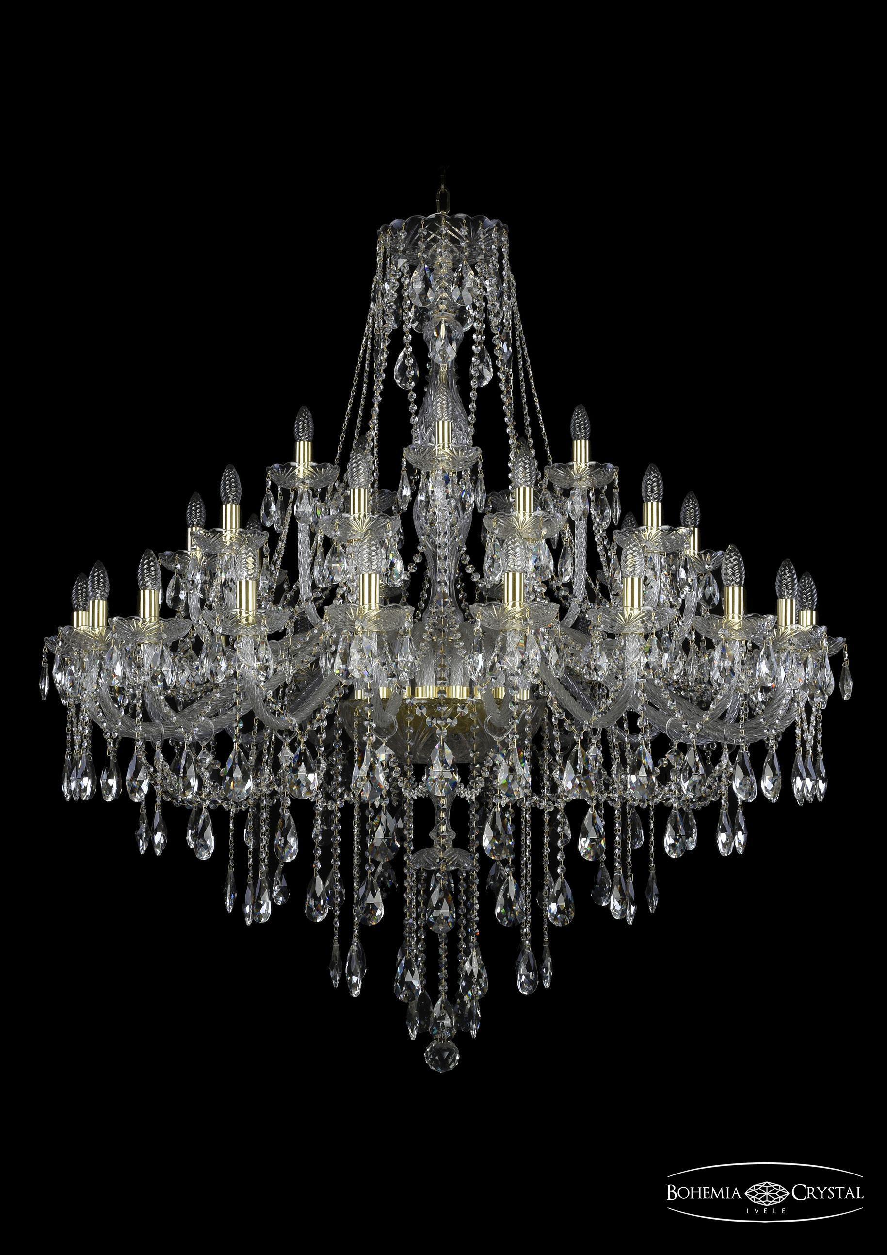 

Подвесная люстра Bohemia Ivele Crystal 1415/20+10+5/460/G