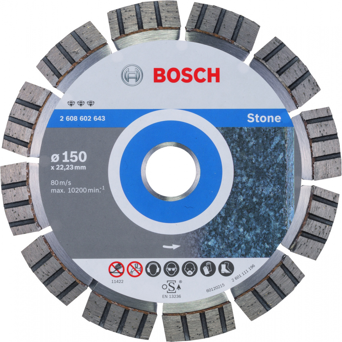 

Алмазный диск Bosch Best for Stone 150-22.23 [2.608.602.643], Алмазный диск Bosch Best for Stone 150-22.23 2.608.602.643