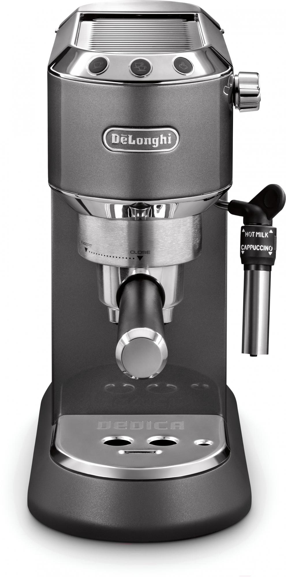 

Кофеварка DeLonghi EC785.GY, Рожковая помповая кофеварка DeLonghi Dedica Metallics (EC785.GY)
