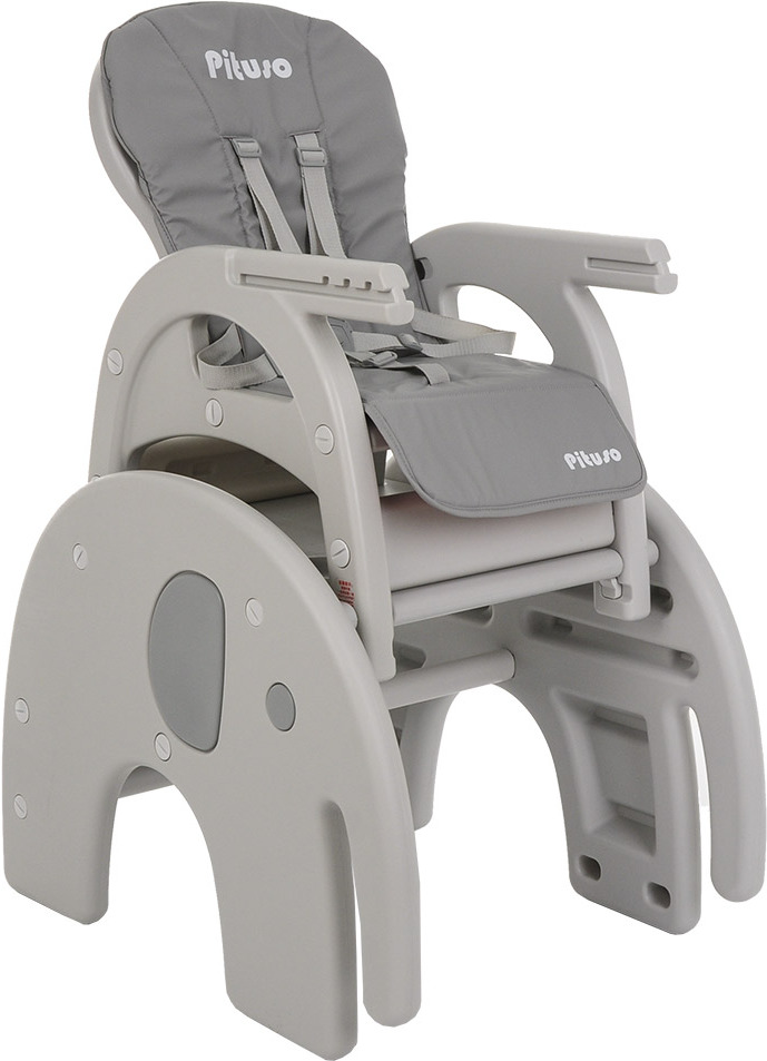 

Стульчик для кормления Pituso ELEPHANT Grey [D02-2 elephant], Стульчик для кормления Pituso ELEPHANT D02-2 elephant Grey