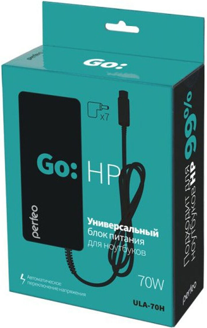 

Зарядное для ноутбука Perfeo для HP 70W ULA-70H [PF_A4637], Зарядное для ноутбука Perfeo для HP 70W ULA-70H PF_A4637