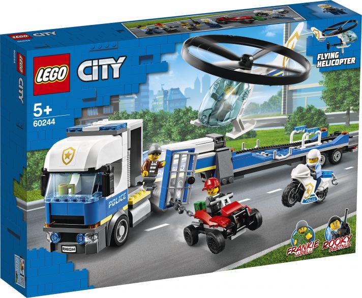 

Конструктор LEGO CITY 60244 Полицейский вертолётный транспорт, CITY Полицейский вертолётный транспорт