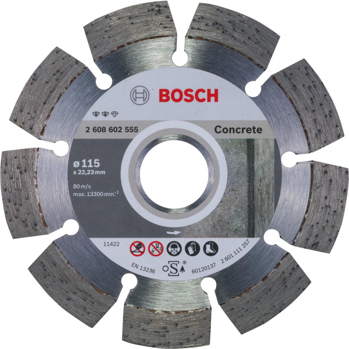 

Алмазный диск Bosch 2.608.602.555, Алмазный диск Bosch 115 Expert for Concrete 2.608.602.555