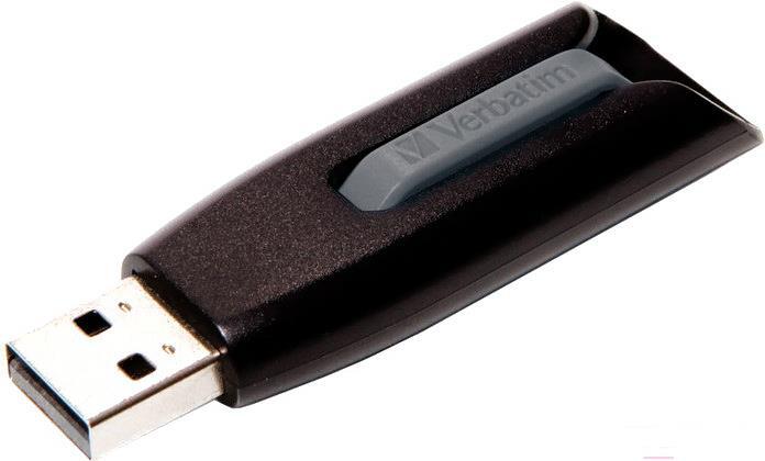 

Usb flash Verbatim 64Gb FlashDrive V3 3.0 серый [49174], USB Flash Verbatim Store 'n' Go V3 Black 64GB (49174)