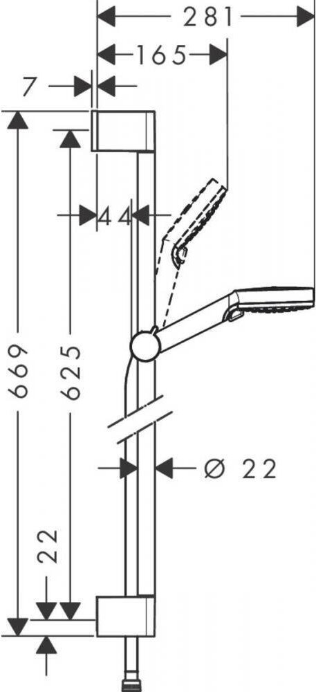 

Душевой гарнитур Hansgrohe Crometta Vario [26532400], Душевой гарнитур Hansgrohe Crometta Vario