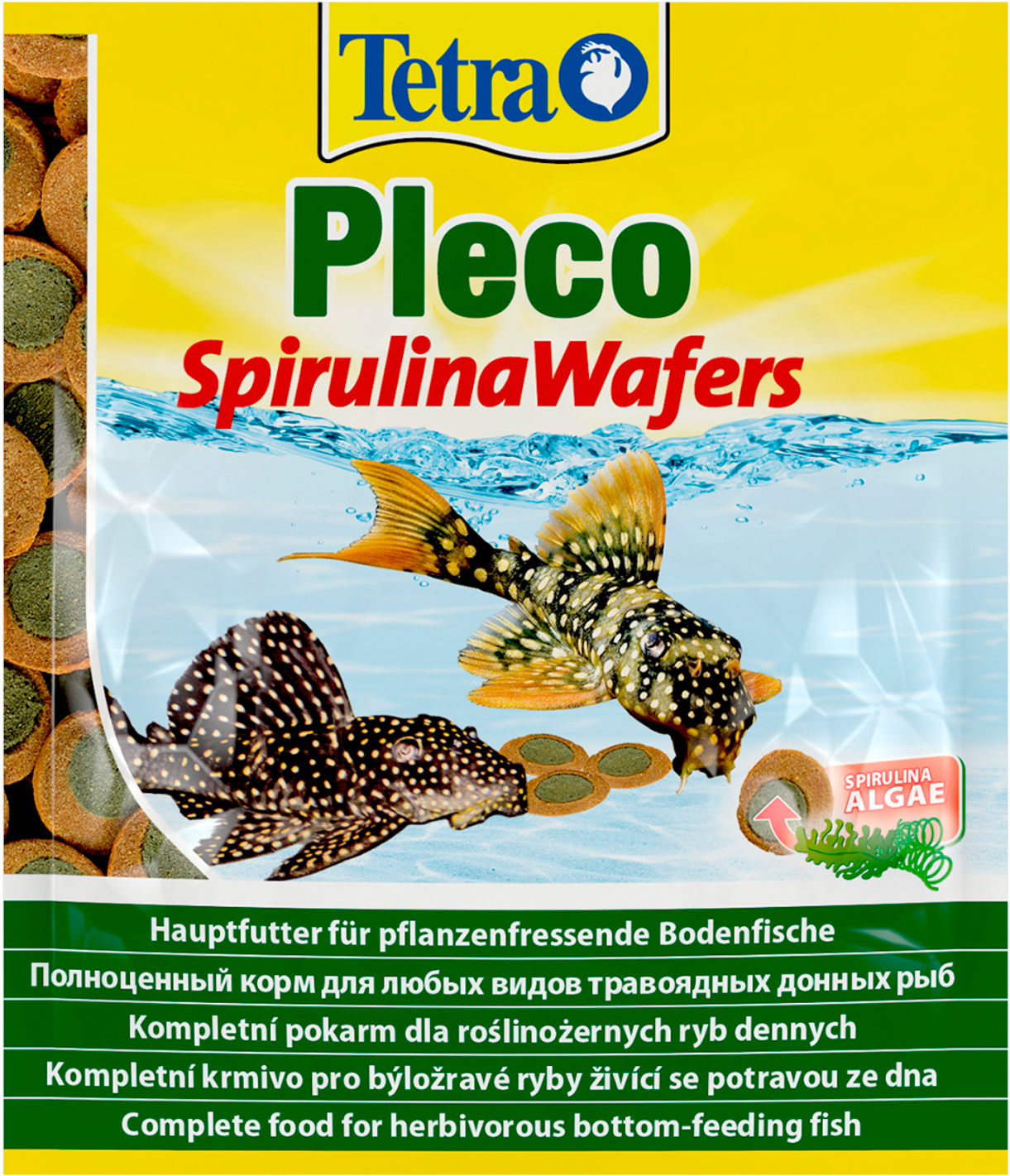 

Корм для рыб Tetra Pleco Spirulina Wafers 15g [281899/710639], Корм для рыб Tetra Pleco Spirulina Wafers 15g 281899/710639