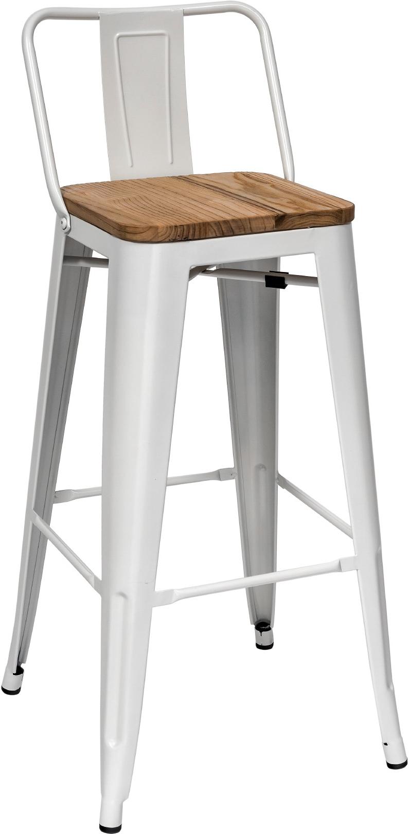 

Стул Stool Group Tolix Soft со спинкой белый/светлое дерево [YD-H675E-W YG-14], Барный стул Stool Group Tolix WOOD YD-H675E-W YG-14 белый/светлое дерево