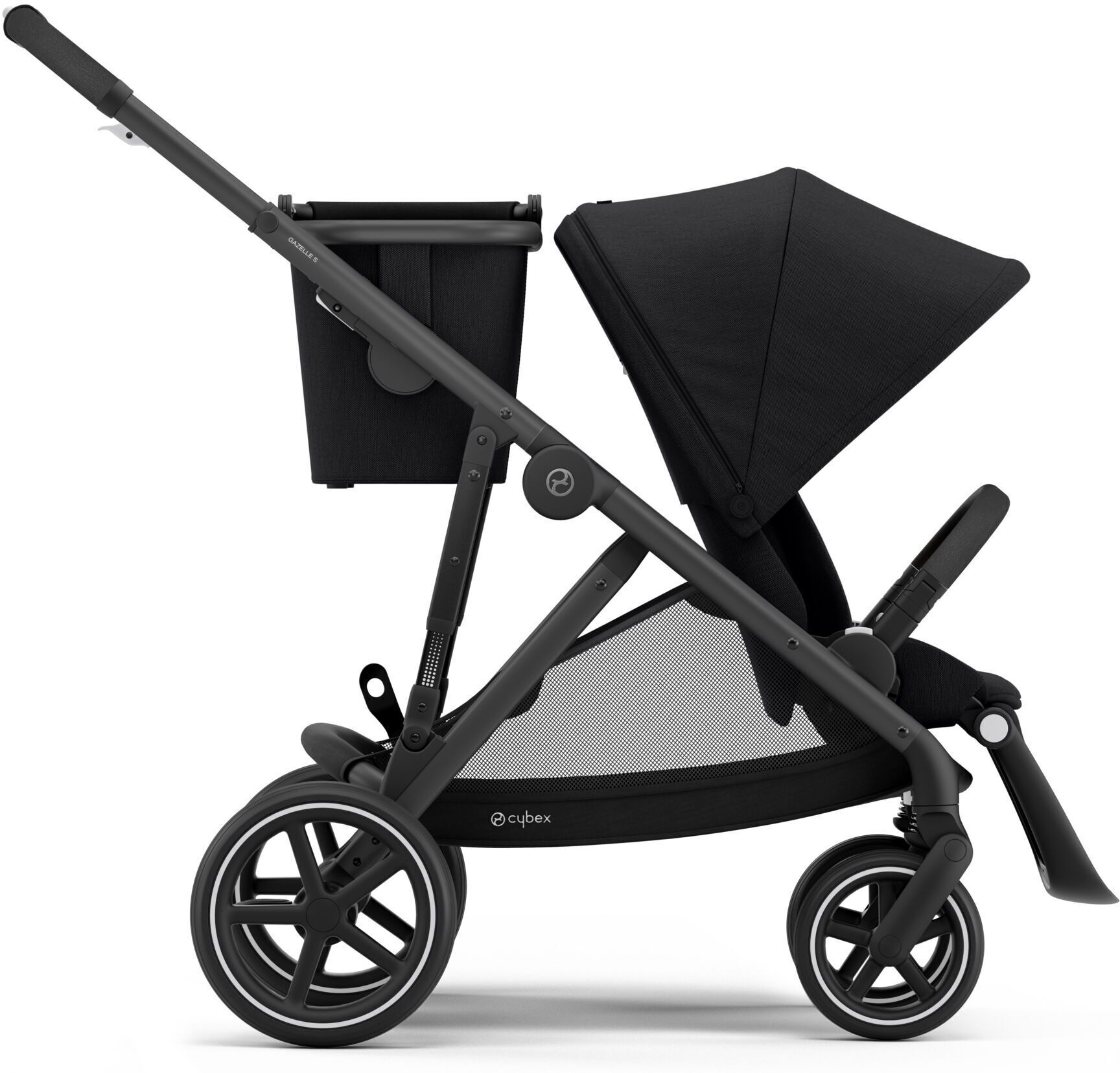 

Прогулочная коляска для двойни Cybex Gazelle BLK deep black, Коляска для двойни Cybex Gazelle BLK deep black