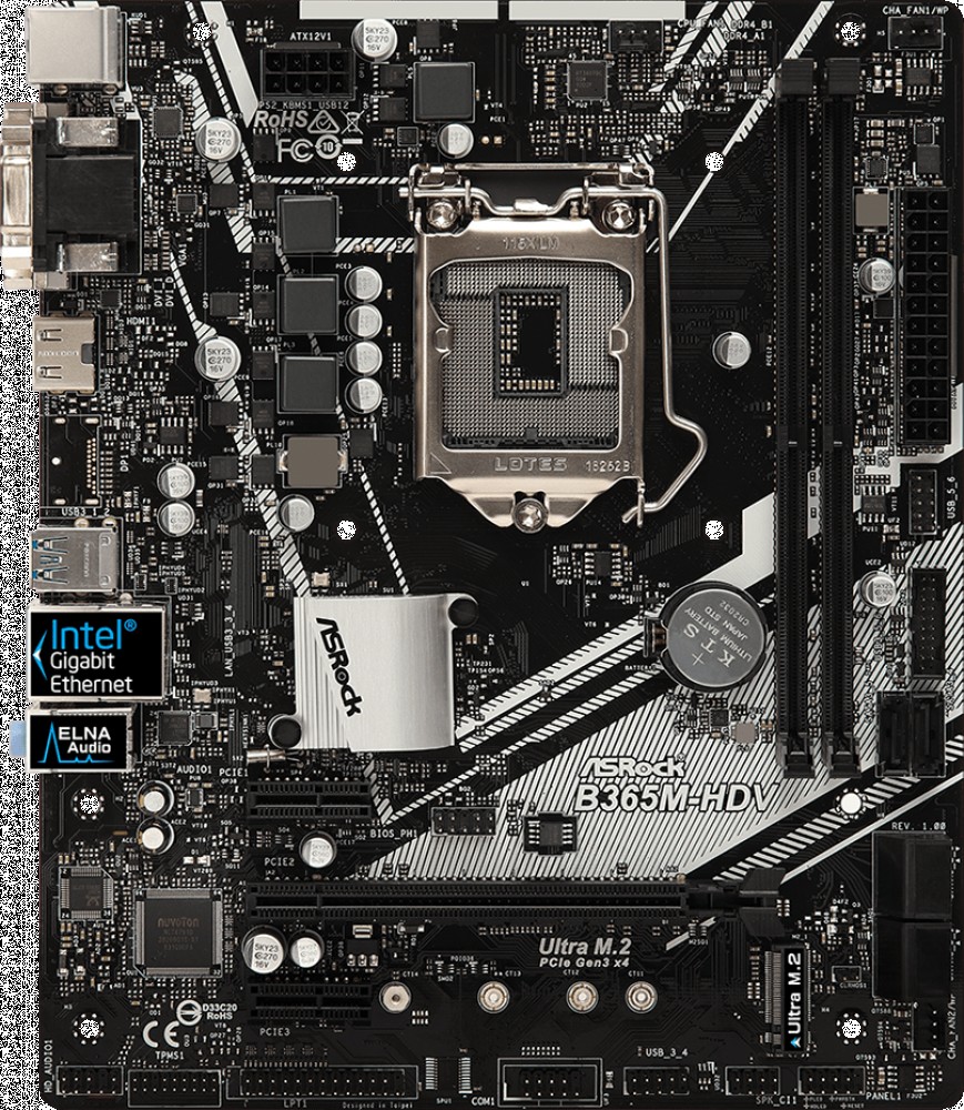 

Материнская плата ASRock B365M-HDV