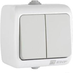 

Выключатель EKF Мурманск 2кл 10А IP54 (серый), Мурманск 2кл 10А IP54