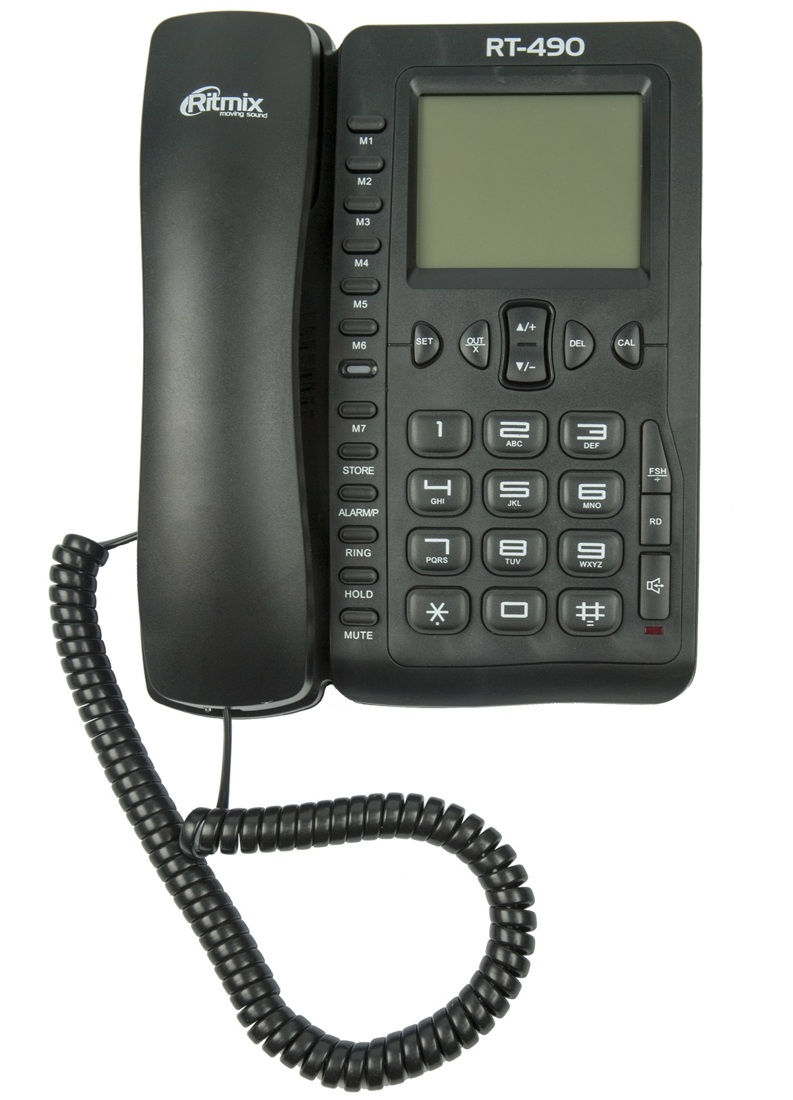 

Проводной телефон Ritmix RT-490 (черный), RT-490