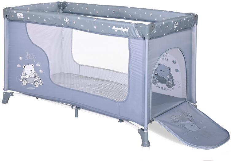 

Манеж-кровать Lorelli Moonlight 1 Car Silver/Blue