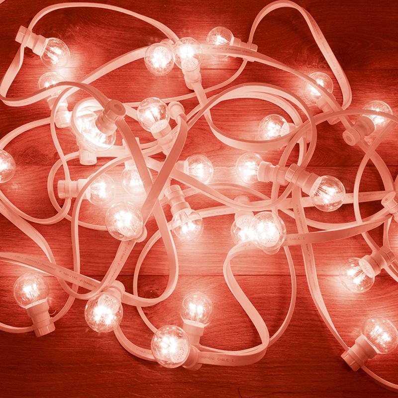 

Новогодняя гирлянда Neon-night LED Galaxy Bulb String 10 м красный провод белый [331-302], LED Galaxy Bulb String 10 м белый провод