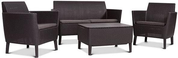 

Комплект садовой мебели Keter Salemo 2-sofa set графит [236629], Salemo 2-sofa set