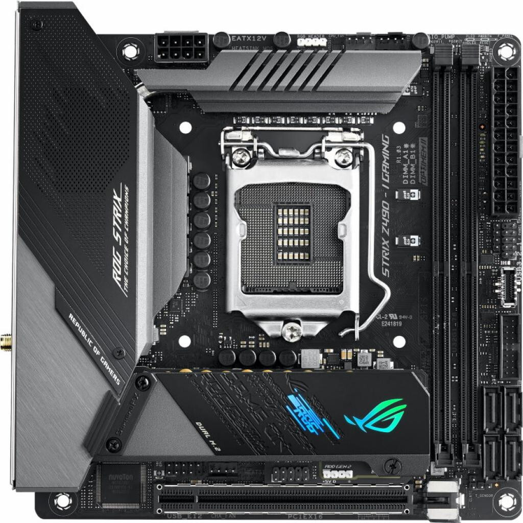 

Материнская плата ASUS ROG STRIX Z490-I GAMING, Материнская плата ASUS ROG Strix Z490-I Gaming