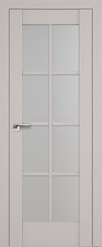 

Межкомнатная дверь ProfilDoors 101X 80x200 пекан белый/стекло матовое, 101X 80x200