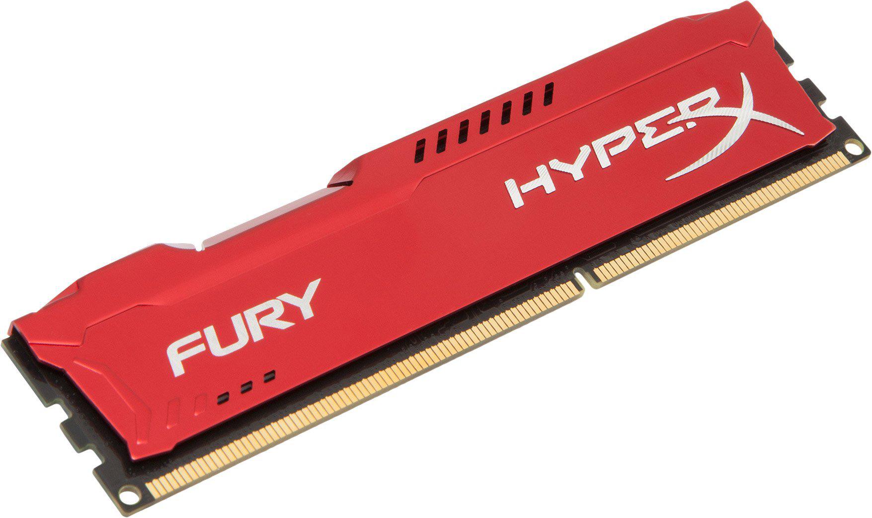 

Оперативная память Kingston HyperX Fury Red 4GB DDR3 PC3-12800 (HX316C10FR/4), HyperX Fury Red 4GB DDR3 PC3-12800